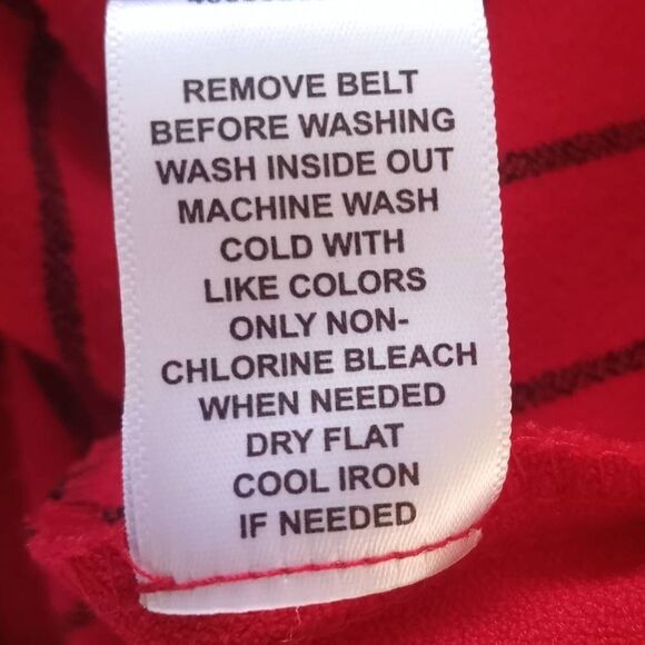 ELLE RED & BLACK DRESS SZ.4 EUC. NO BELT. - Picture 8 of 8